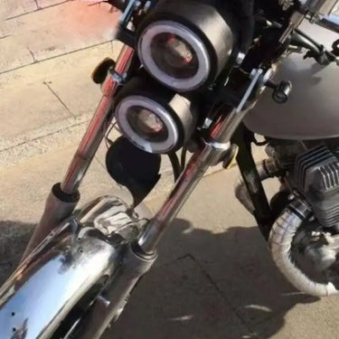 Phare Double Optique Moto | Café Racer & Scrambler